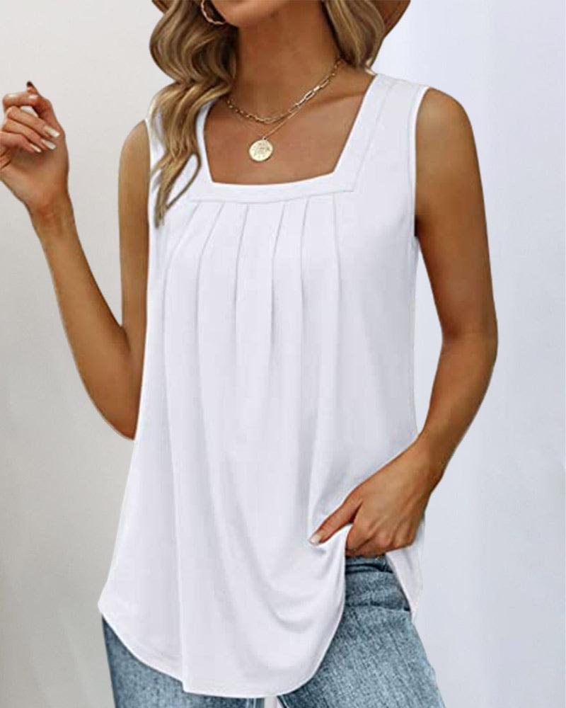 Yara™ | Tanktop met vierkante hals