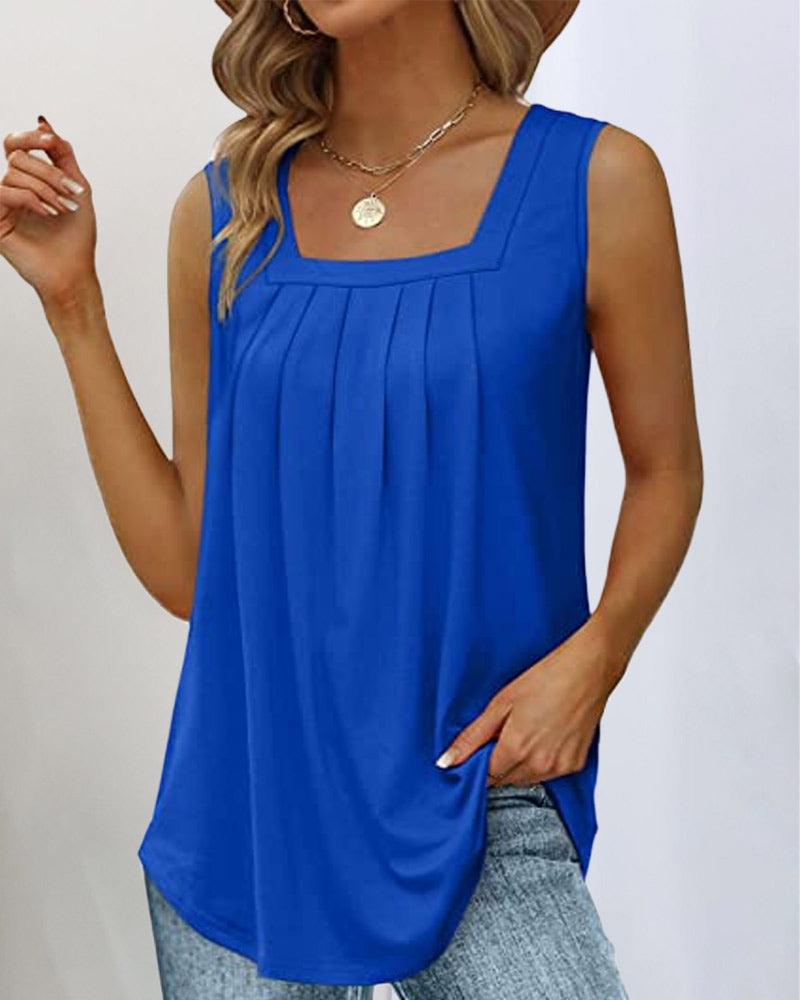 Yara™ | Tanktop met vierkante hals