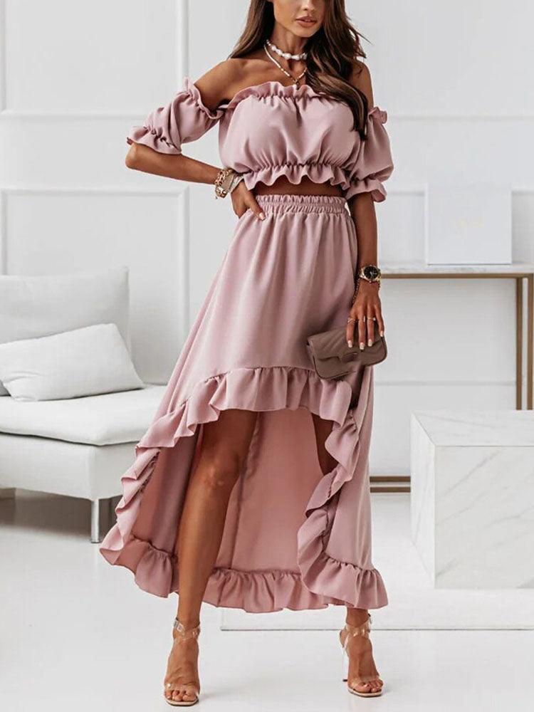 Rosa™ | Elegante Tweedelige Jurk