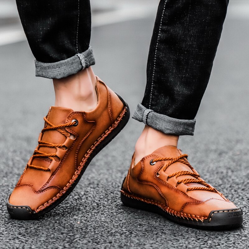 Nieuwe herenschoenen | Leren loafers - handgemaakt