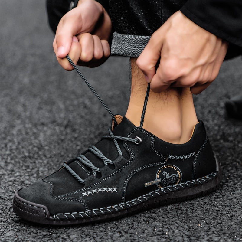 Nieuwe herenschoenen | Leren loafers - handgemaakt