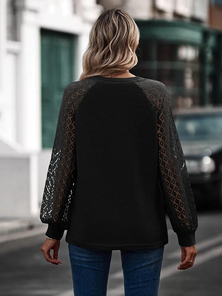 Ellen™ | ELEGANTE V-HALS MET LANGE MOUWEN
