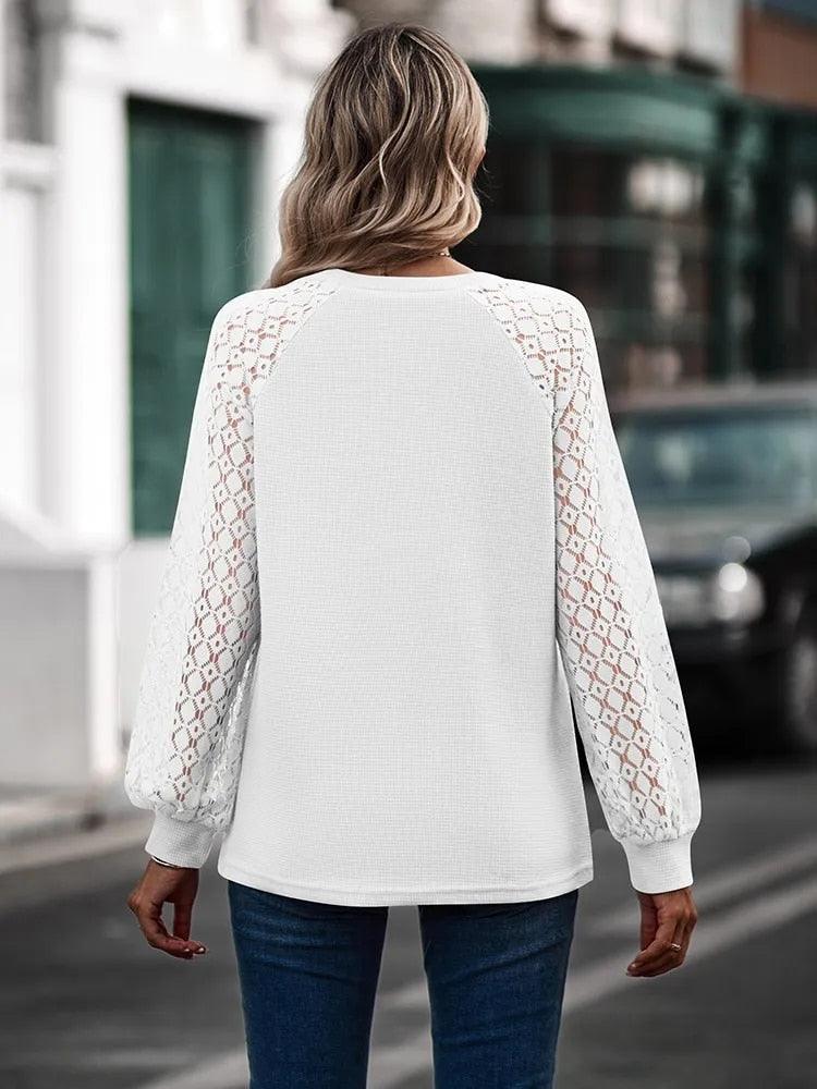 Ellen™ | ELEGANTE V-HALS MET LANGE MOUWEN