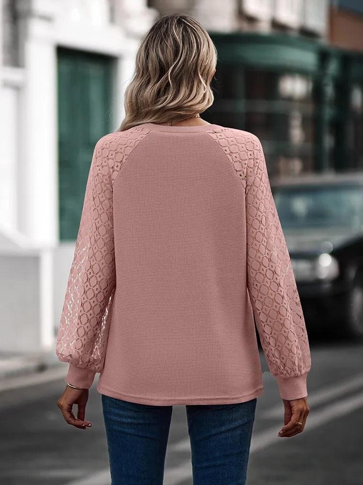 Ellen™ | ELEGANTE V-HALS MET LANGE MOUWEN