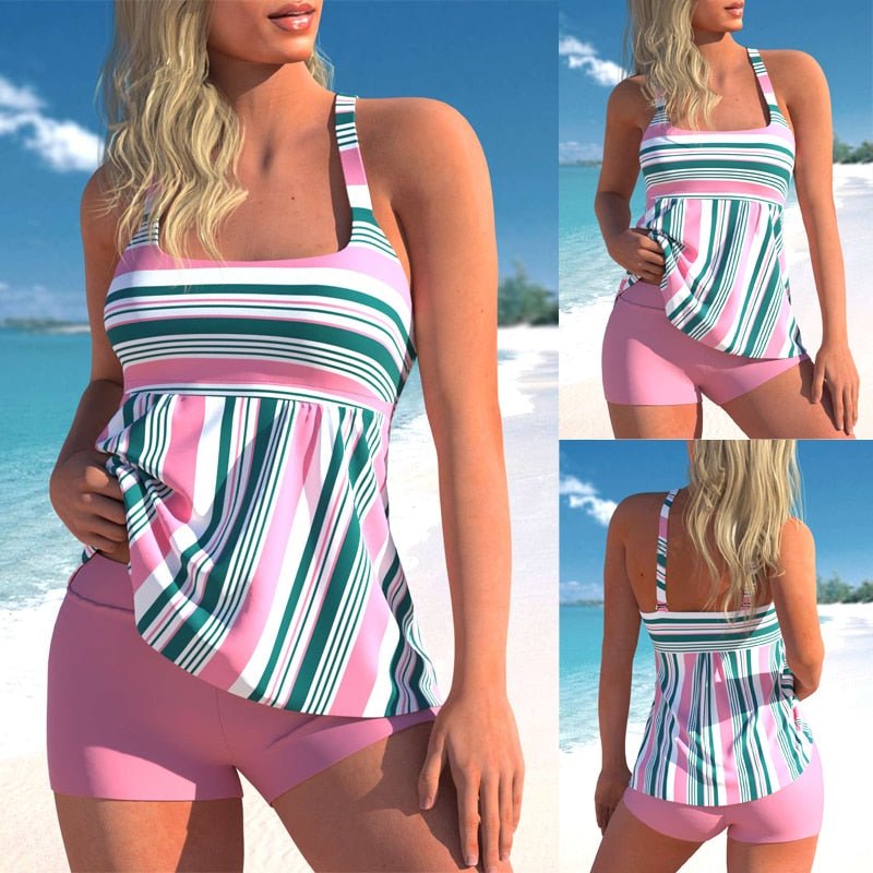 Anna™ | Tankini Set Pastel Gestreept
