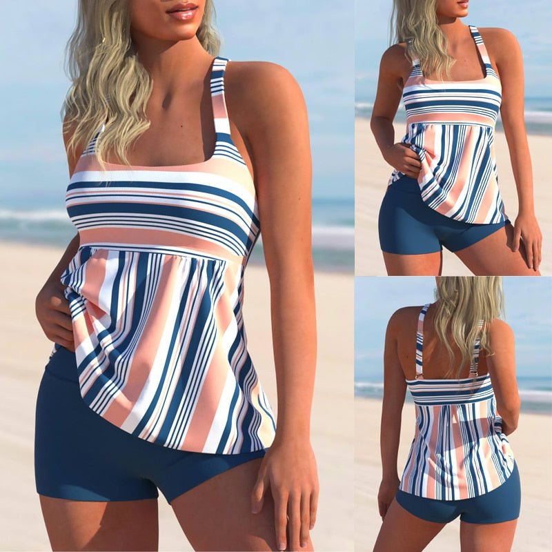Anna™ | Tankini Set Pastel Gestreept